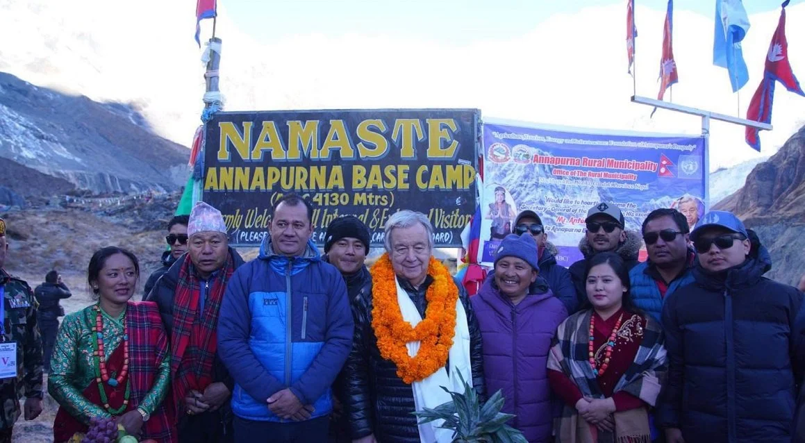 UN Chief Drops Climate Truth Bomb at Nepal’s Annapurna Base Camp: “Developed Nations to Blame for Climate Crisis
